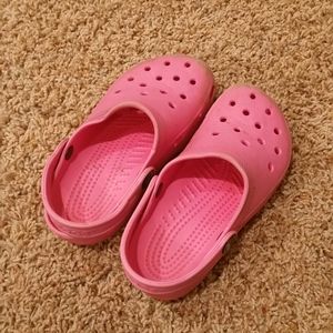 Girls Pink Croc's